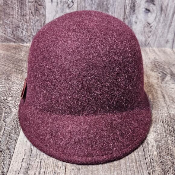 Ted Baker Wool Felt Peak Hat Womens Ribbon Bow Cloche Great Gatsby Roaring 20s - Picture 5 of 14